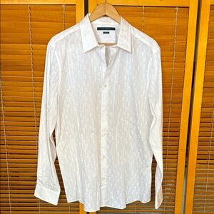 Perry Ellis Elegant White Dress Shirt